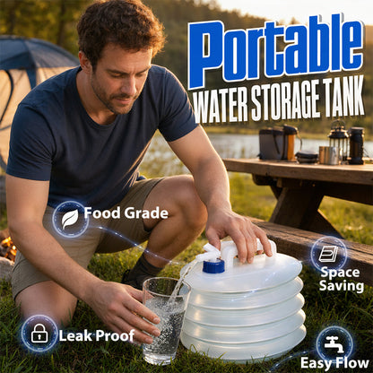 Collapsible Water Container Portable Camping Bucket