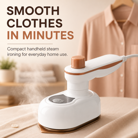 🍃🏆 Last Day Special Price £13.98 ! Mini Foldable Handheld Steamer for Travel