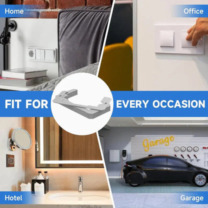🔌50% OFF NOW! Metal Wall Plate Spacer – Outlet Shims for Uneven Electrical Boxes, Reusable Switch & Socket Spacers, Easy Installation for Home Hotel Garage