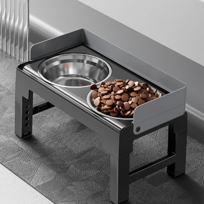 Adjustable Elevated Pet Feeder with Double Bowl