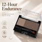 🌸 Two-Color Eyebrow Powder Palette & Adjustable Stamp