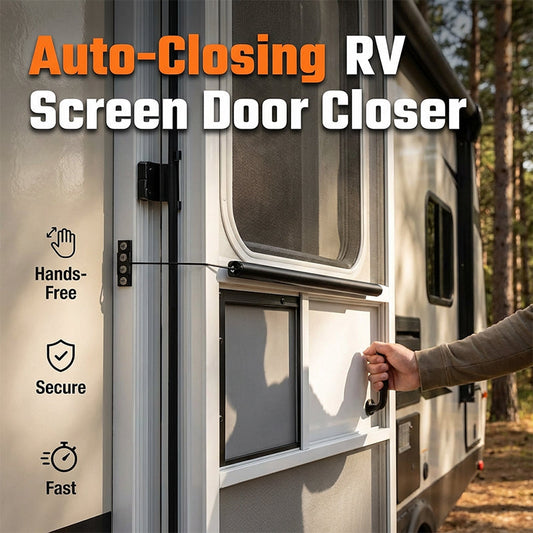 🎉 2026 Sale — Over 8,000 Sold! 🛡️ RV Screen Door Closer – No More Slamming, No More Bugs – Adjustable Tension, Easy Install, Built for the Road 🚐