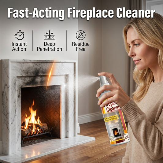 🔥50% OFF NOW! Fast‑Acting Fireplace Cleaner Spray, Deep Penetrating Soot & Smoke Stain Remover, Residue‑Free Cleaning Spray for Fireplace Surfaces