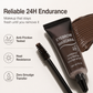 Waterproof Eyebrow Gel with Dual Brush Set