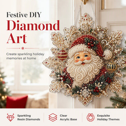 🎅Early Christmas Gift 60% OFF🎄Christmas Diamond Art Hanging Kit