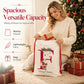 Christmas Alphabet Canvas Drawstring Bag