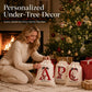 Christmas Alphabet Canvas Drawstring Bag