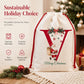 Christmas Alphabet Canvas Drawstring Bag