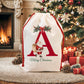 Christmas Alphabet Canvas Drawstring Bag
