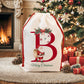Christmas Alphabet Canvas Drawstring Bag