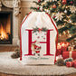 Christmas Alphabet Canvas Drawstring Bag