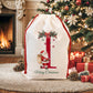 Christmas Alphabet Canvas Drawstring Bag