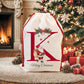 Christmas Alphabet Canvas Drawstring Bag