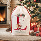 Christmas Alphabet Canvas Drawstring Bag