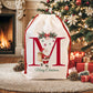 Christmas Alphabet Canvas Drawstring Bag