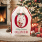 Christmas Alphabet Canvas Drawstring Bag
