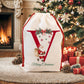 Christmas Alphabet Canvas Drawstring Bag