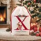 Christmas Alphabet Canvas Drawstring Bag