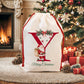 Christmas Alphabet Canvas Drawstring Bag
