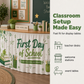 📚50% OFF NOW! Vibrant Classroom Party Table Skirt‑ First Day of School Decorative Table Cover Skirt, Reusable Back‑to‑School Tablecloth for Classroom Welcome Events & School Parties