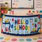 📚50% OFF NOW! Vibrant Classroom Party Table Skirt‑ First Day of School Decorative Table Cover Skirt, Reusable Back‑to‑School Tablecloth for Classroom Welcome Events & School Parties