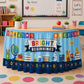 📚50% OFF NOW! Vibrant Classroom Party Table Skirt‑ First Day of School Decorative Table Cover Skirt, Reusable Back‑to‑School Tablecloth for Classroom Welcome Events & School Parties