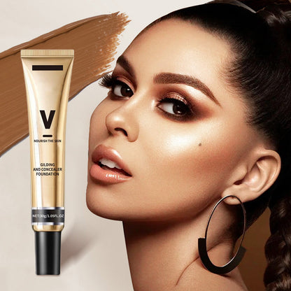 Glitter Moisturizing Concealer Liquid Foundation