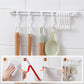 🔥 50% OFF 🏠 No-Drill Slidable Track Organizer Hooks – 10 Adjustable Hooks, Strong Hold & Zero Countertop Clutter