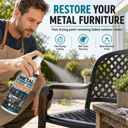🛠️50% OFF NOW! Furniture Color Touch Up Spray Paint‑Fast Drying Metal Furniture Renewal Spray, Wear-Resistant Refinishing Coating for Outdoor Metal Chairs & Tables