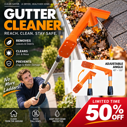 🔧 LIMITED‑TIME 50% OFF! ✨ No-Climb Gutter Cleaning Tool