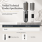 2-in-1 Cordless Electric Hair Straightener & Curling Brush