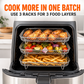 Stackable air fryer racks