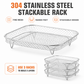 Stackable air fryer racks
