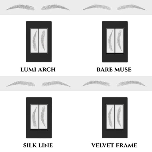 Waterproof Microblading Effect Eyebrow Stamp Kit