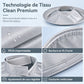 Hair Cutting Cape with Catcher – built-in groove traps clippings, no mess on clothes or floors. Waterproof, non-static, folds flat. Perfect for home trims & kids' cuts