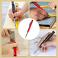 Multifunctional, quick-drying carpenter’s pencil with pencil leads