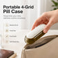 Portable 4-Grid Pill Case with Moisture-Proof Seal and Compact Travel Design