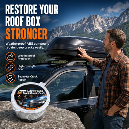 🛠️50% OFF NOW! Roof Cargo Box ABS Crack Repair Paste – Waterproof High Strength Crack Filler Cream, Weatherproof Compound for ABS Roof Box Seamless Repair