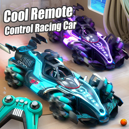 🏎️50% OFF NOW! Cool Remote Control Racing Car, 360° Side Drift RC Stunt Car with LED Light, High Speed Off-Road Toy Race Car Gift for Boys & Kids