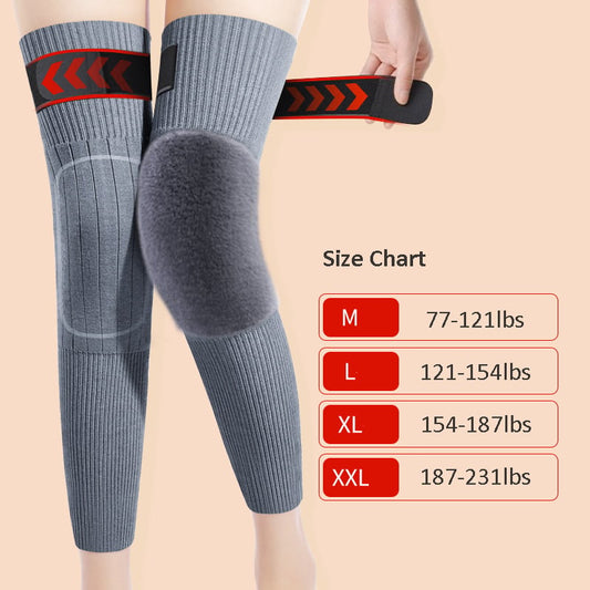 📢📢40%  OFF !! ⏰❄️ Thermal Knee Warmers – Stretchy Winter Knee Sleeves for Outdoor Activities
