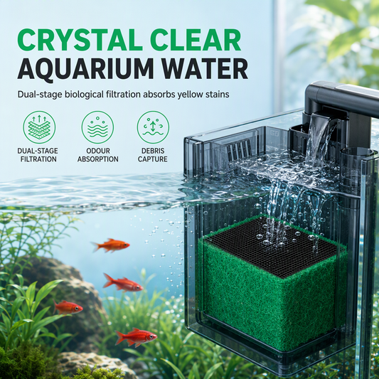 🥳2026 HOT SALE🥳💞50K+ SOLD! 🐠💧 50% OFF! Activated Carbon Filter Cube – honeycomb filtration clears cloudy water, removes odors. Anti-crumble block for crystal-clear aquarium! 🛡️✅