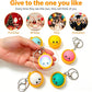 🎅Christmas Hot Sale 50% OFF! 🔥 Anti-stress toy keychain in the shape of a dumpling – illuminated (reacts to touch)