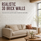🍃🏆 Last Day Special Price £6.99 ! ⏰Transform Walls Instantly! Self-Adhesive 3D Brick Panels🏡🧱