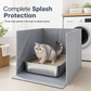 Oxford Cloth Cat Litter Box Splash Guard Fence