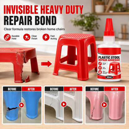 Strong Adhesive Glue for Plastic Stool and Bench Crack