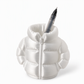 3D Printed Puffer Pen Holder Novelty Abstract Desktop Pencil Cup and Stationery Organizer for Students