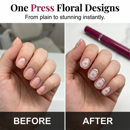 💅 LIMITED-TIME 50% OFF! ✨ Nail Art Stamping Tool Kit – Creative, Simple, Salon-Quality 🌸