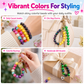 DIY Electroplated Glossy Round Beads Craft Set